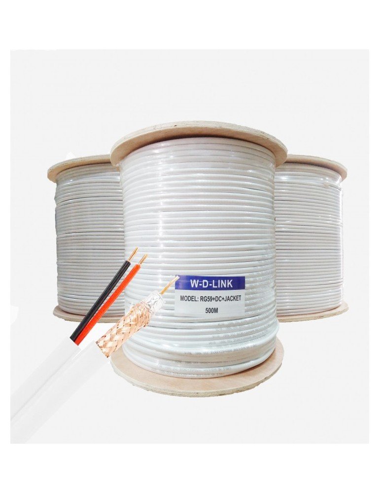 Cable Camera Sans Alimentation Couleur Blanc
