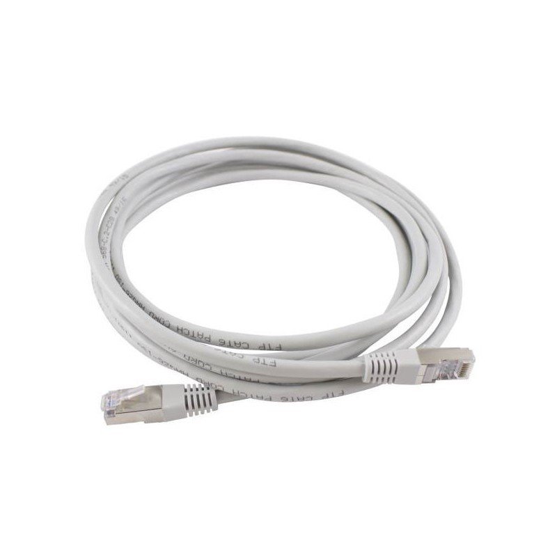 CABLE CORDON BRASSAGE 1M CAT6 GRIS