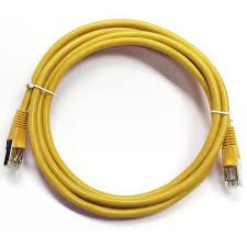 CORDON RESEAU 5M JAUNE CAT6