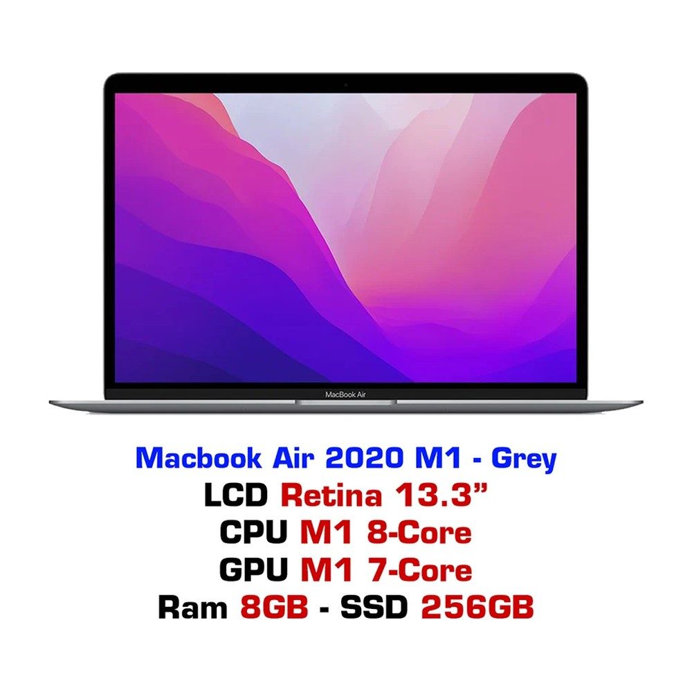Macbook Air M1 8Go 256Go SSD 13"  2020 MGN63FN/A