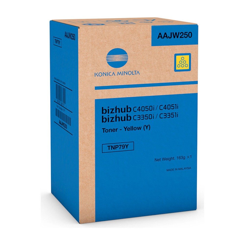 Toner Konica Minolta TNP79 Yellow Original pour Bizhub C3350i,C4050i,C3351i (AAJW250)