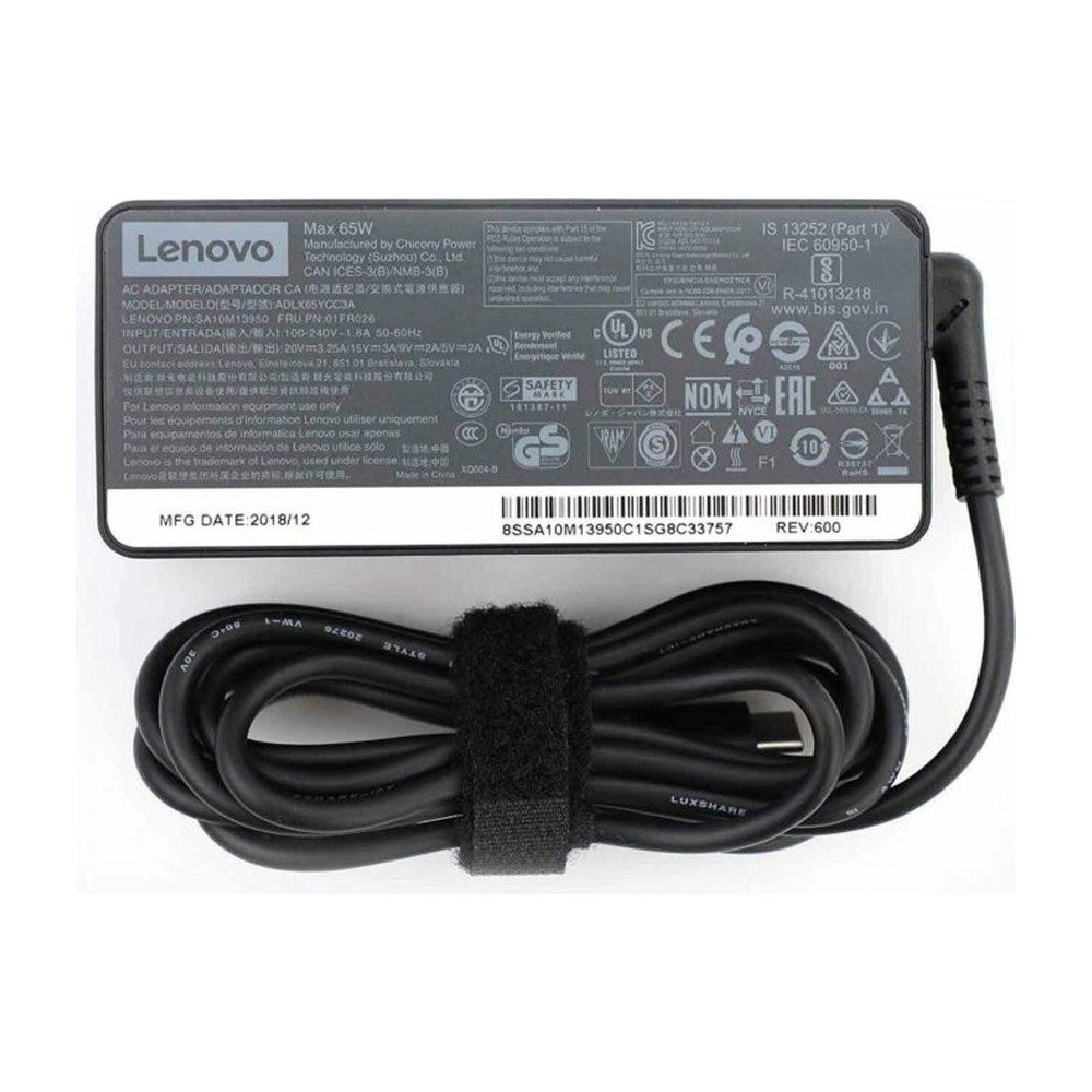 Chargeur Lenovo USB C 65W 20V 3.25A Normal