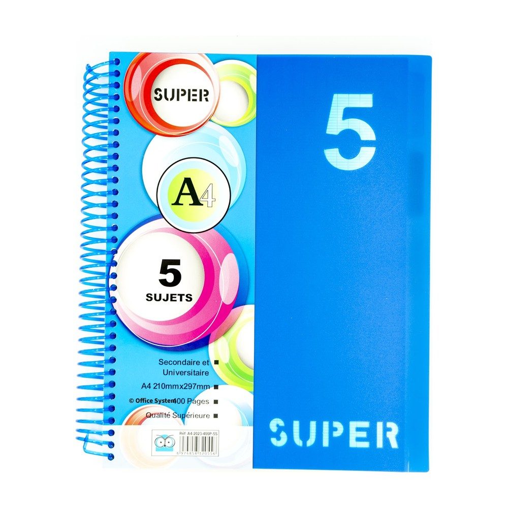Cahier 5 Sujet A4