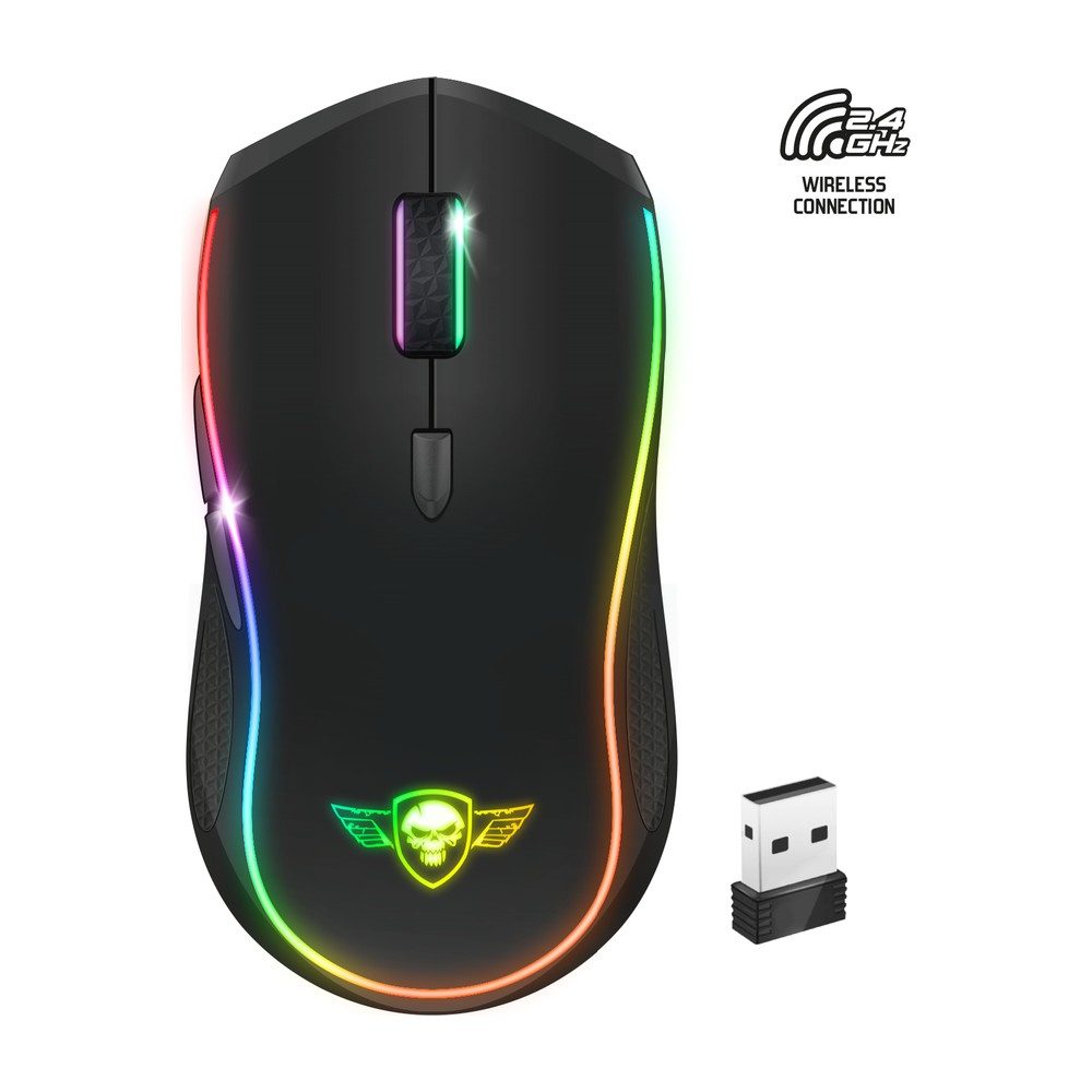 Souris SANS FIL Rechargable RGB Bj-189