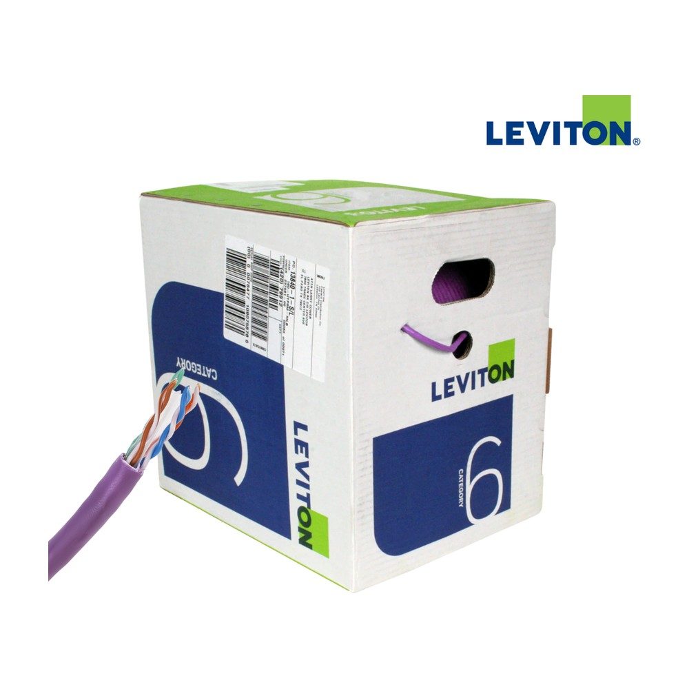 Cable Reseau CAT6 UTP Leviton Couleur Violet