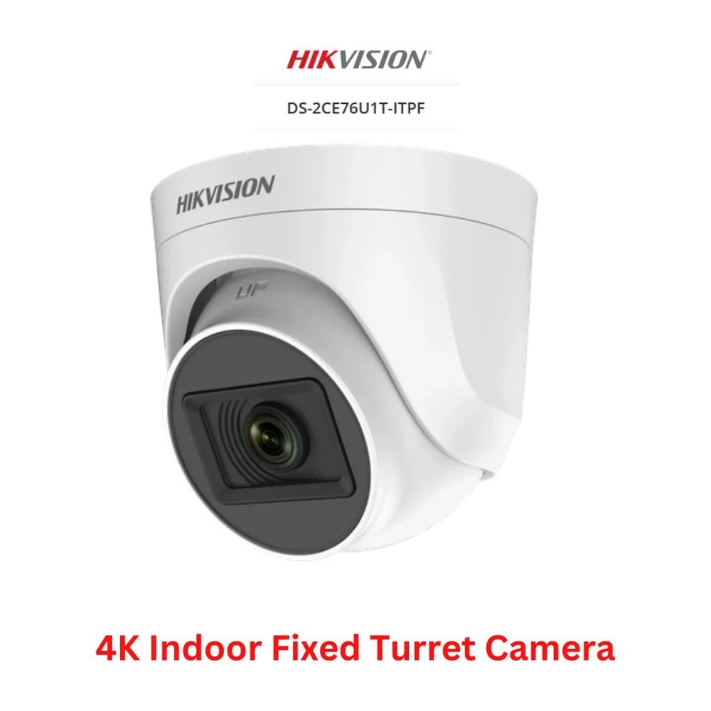 Camera Hikvision  4K Dome  Fixed 8MP DS-2CE76U0T-ITMF