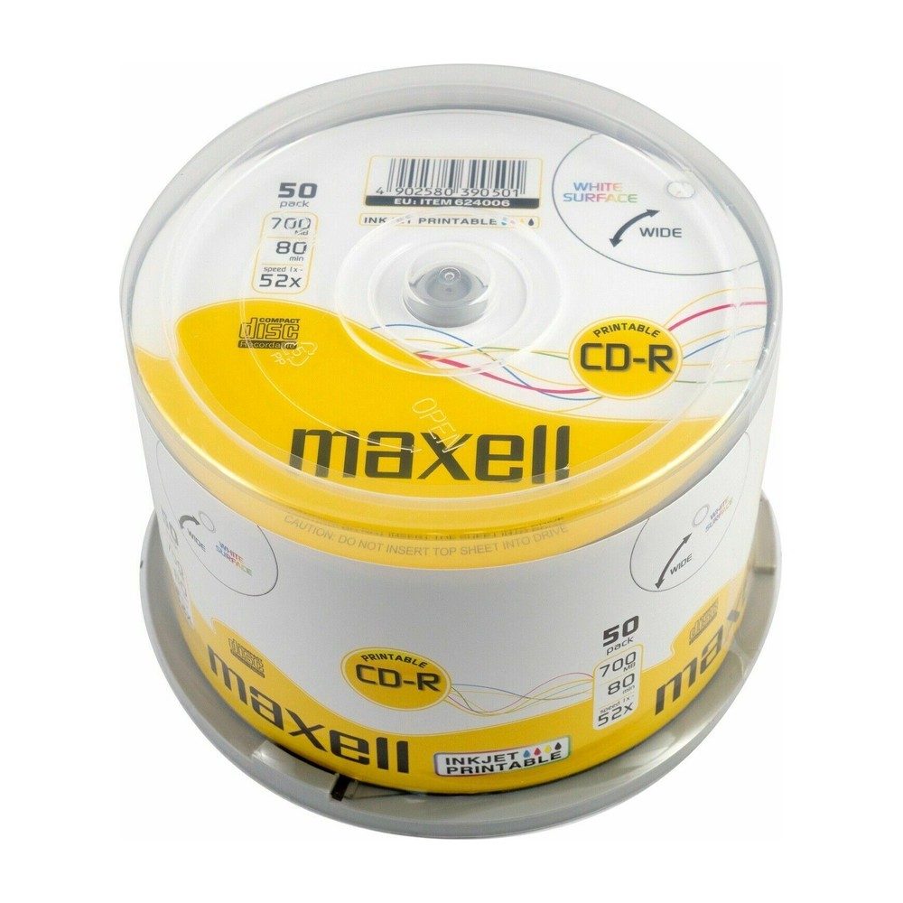CD MAXELL CD-R 700MB/80MIN/52X GE RECORDABLE — photo 2