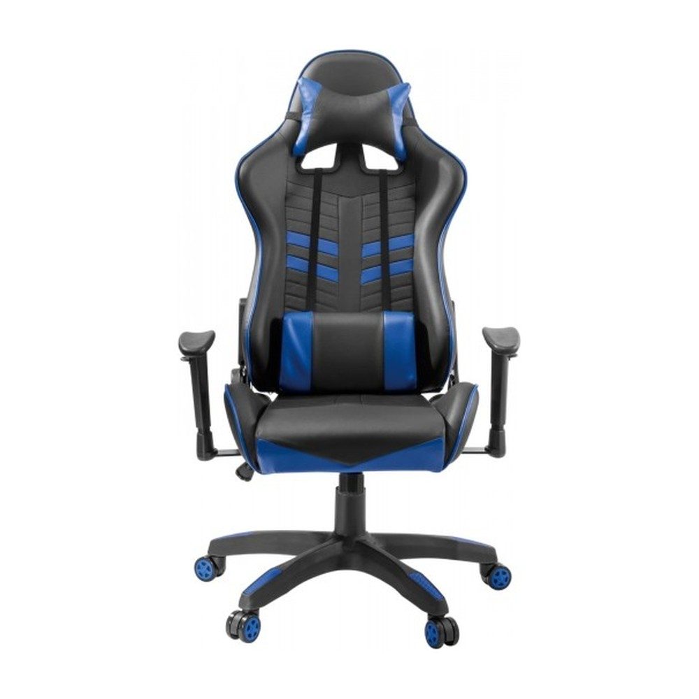 CHAISE GAMER CHAIR CH06-4 PIETEMENT NYLON SUR 5 ROULETTES BLEU