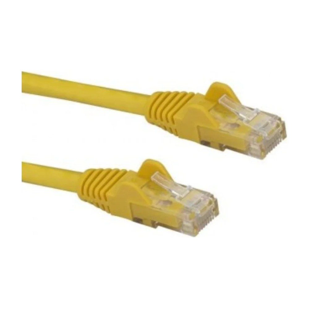 CORDON RESEAU 0.5M JAUNE UTP CAT6