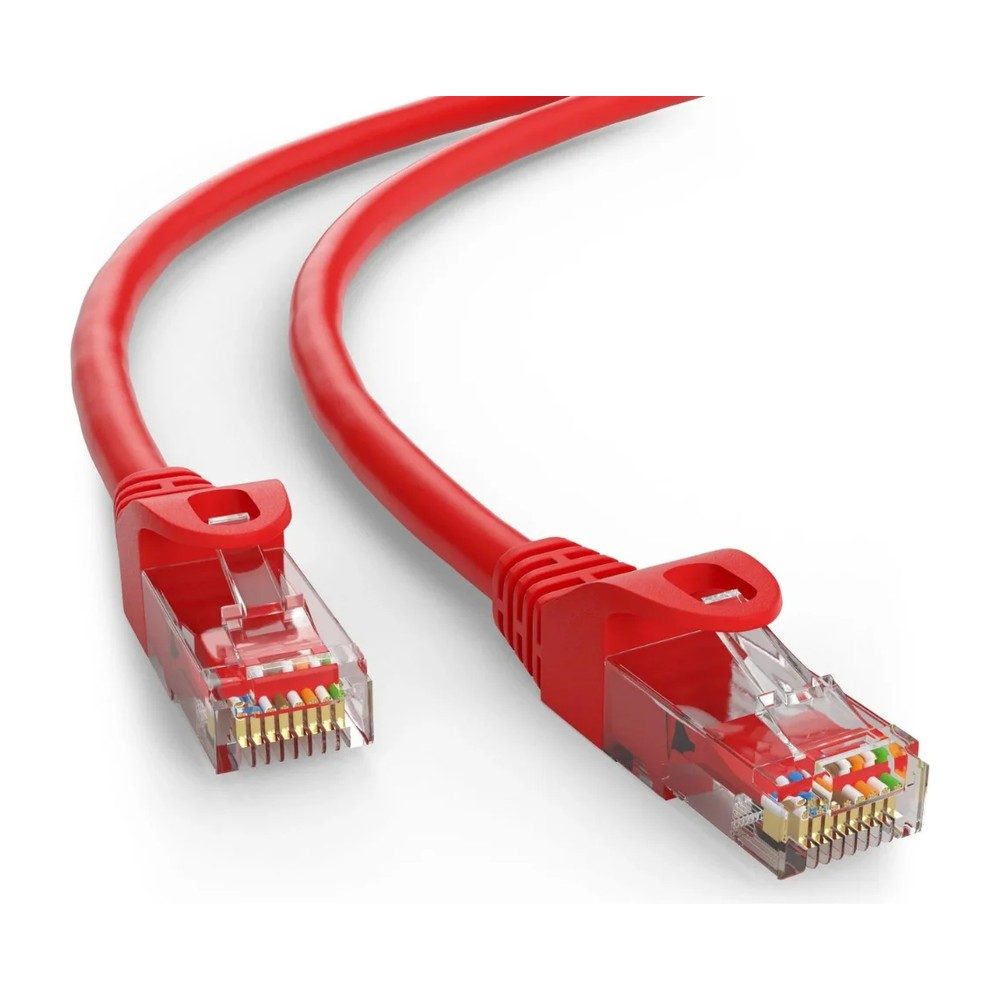 CORDON RESEAU 0.5M ROUGE UTP CAT6 — photo 2