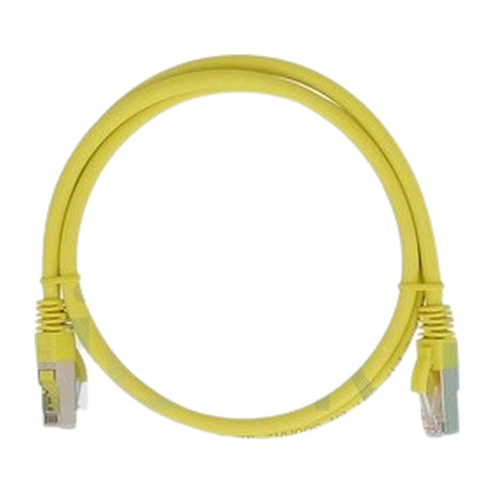 CORDON RESEAU 10M JAUNE CAT6