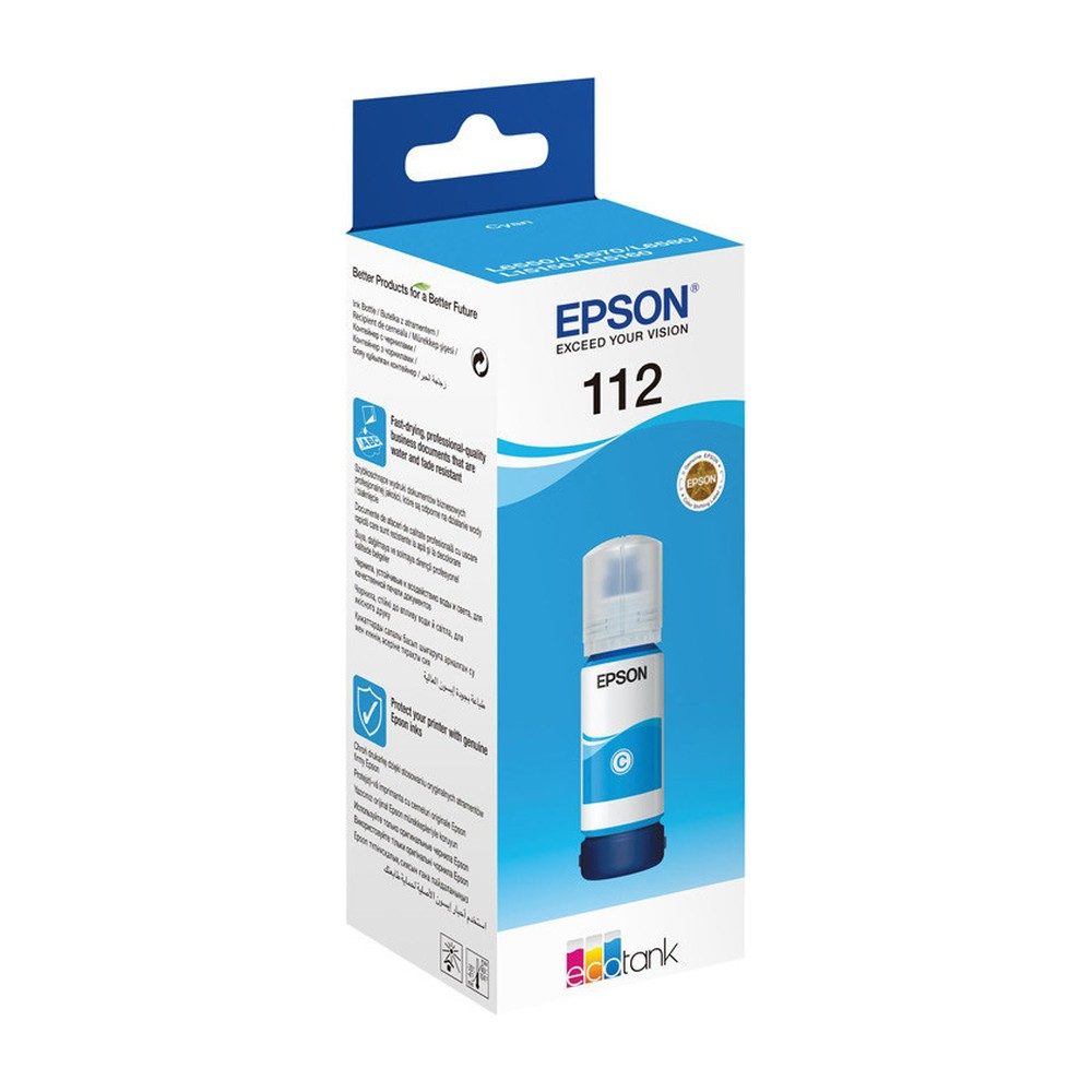 Bouteille Epson 112 Cyan Original