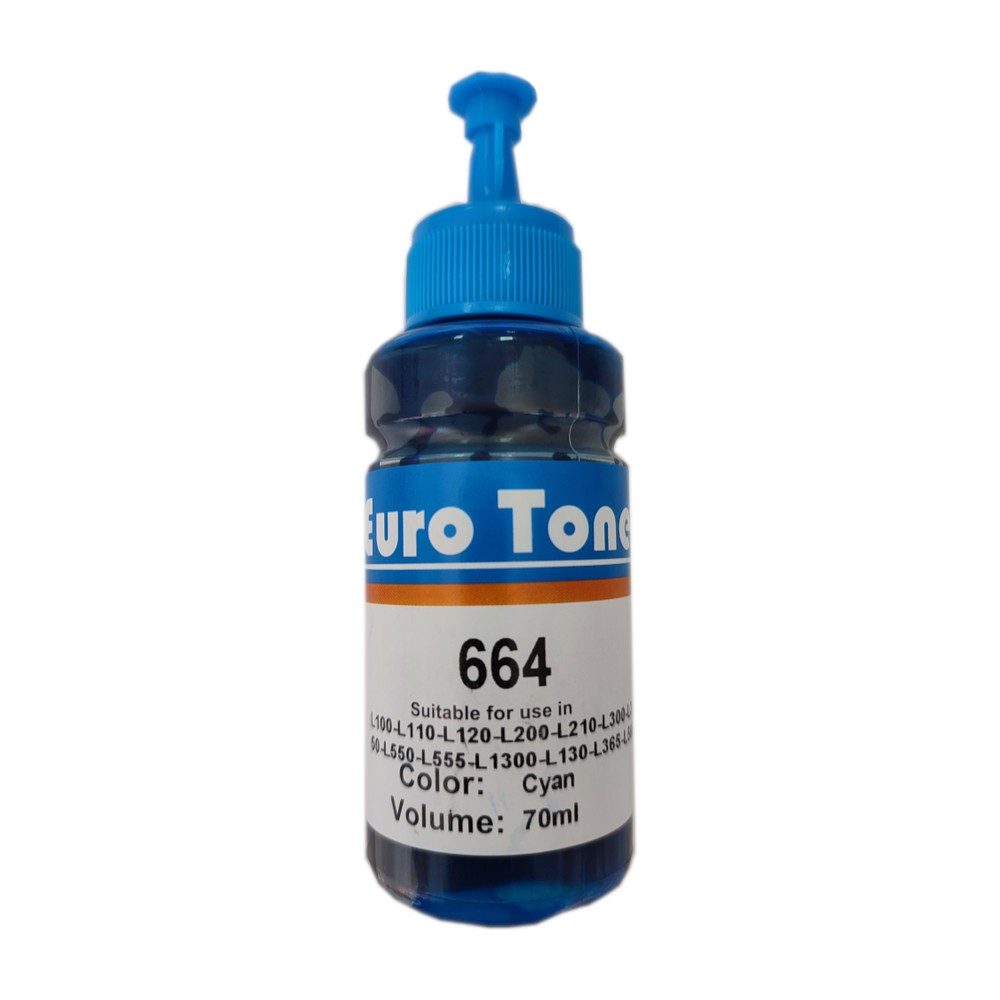 Bouteille Epson 664 Cyan Eurotoner
