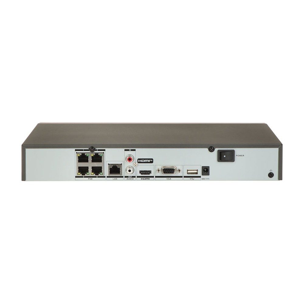 NVR Hikvision 4 PORTS DS-7604NXI-K1/4P(D) PoE 1USeries AcuSense 4K