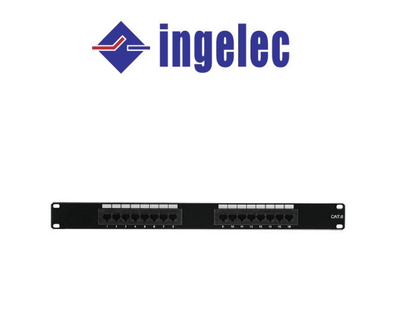 PANNEAU DE BRASSAGE 16 PORTS CAT5 INGELEC