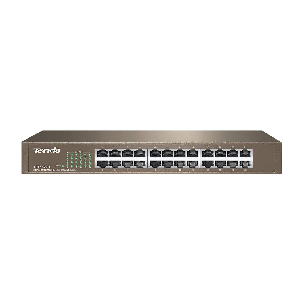 Switch Tenda 24 Ports 10/100 MBPS TEF1024D RACABLE