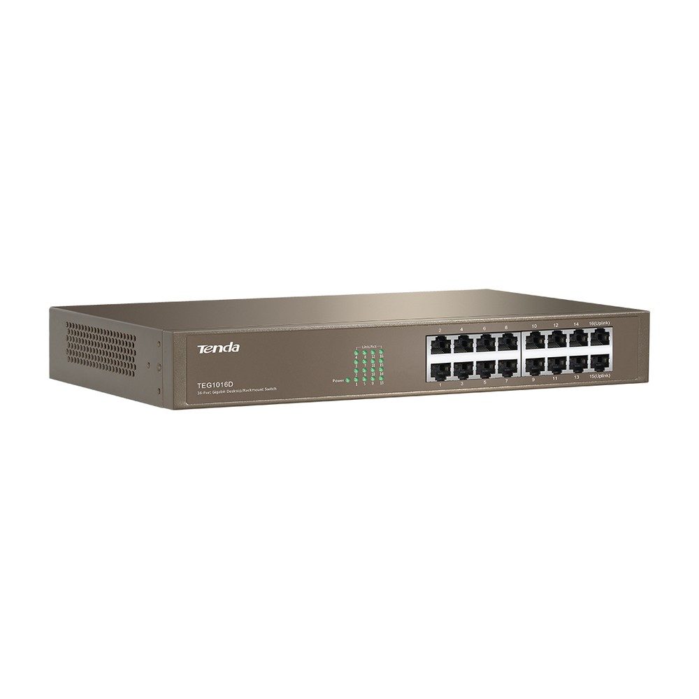 Switch Tenda 16 Ports GIGABIT TEG1016D RACKABLE