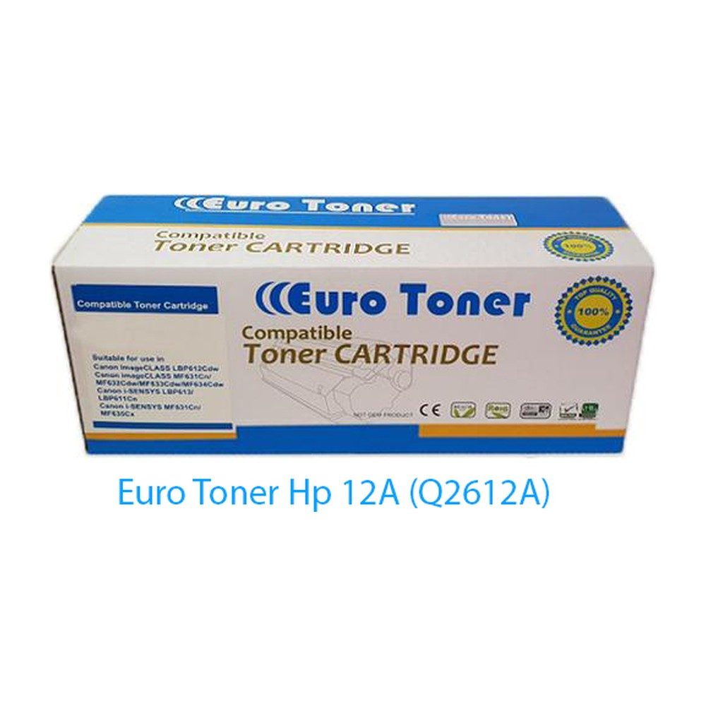 Toner HP 12A Q2612A/FX-9/FX-10 Black Adaptable Eurotoner