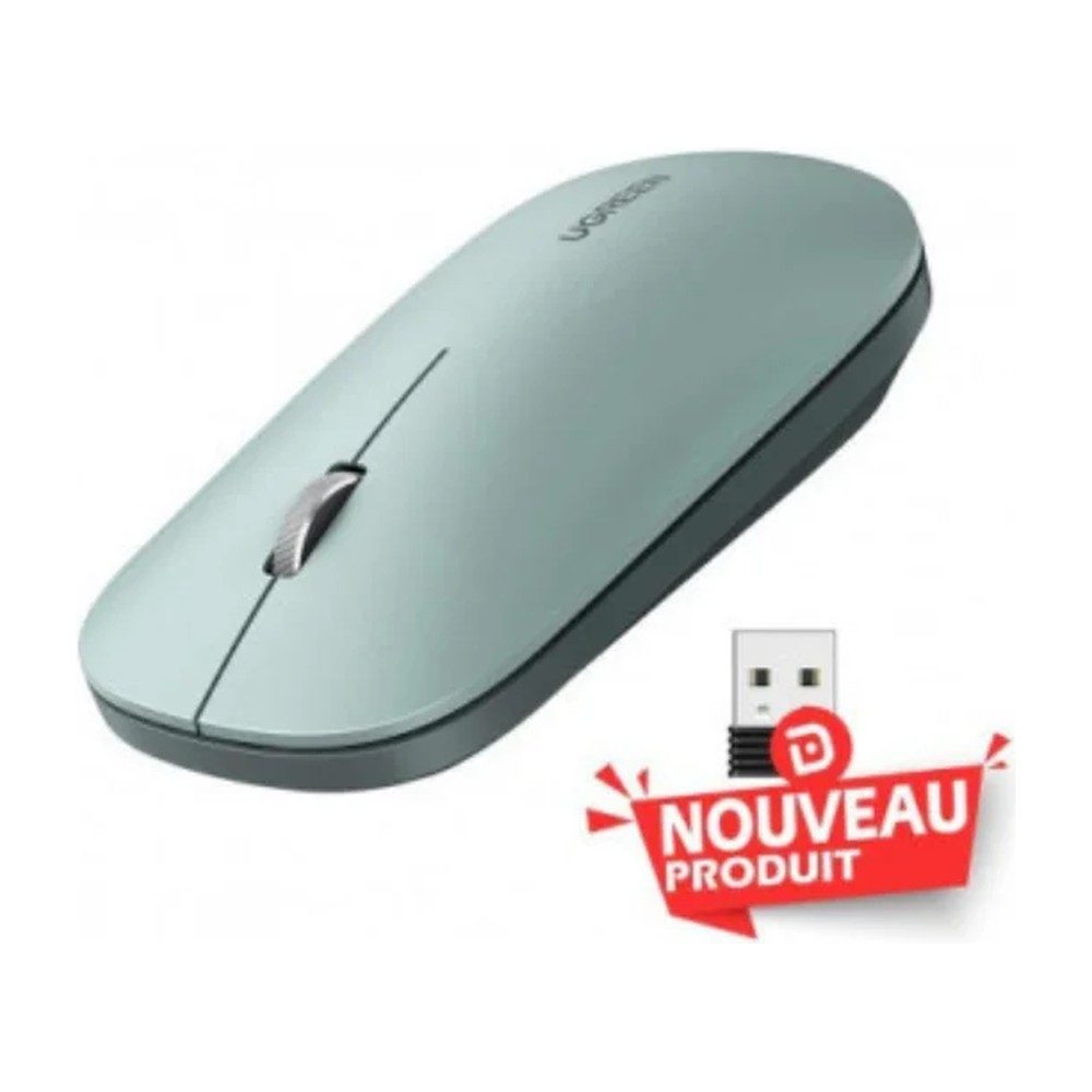 Souris Ugreen sans fil 2,4Ghz/10M Vert 90374