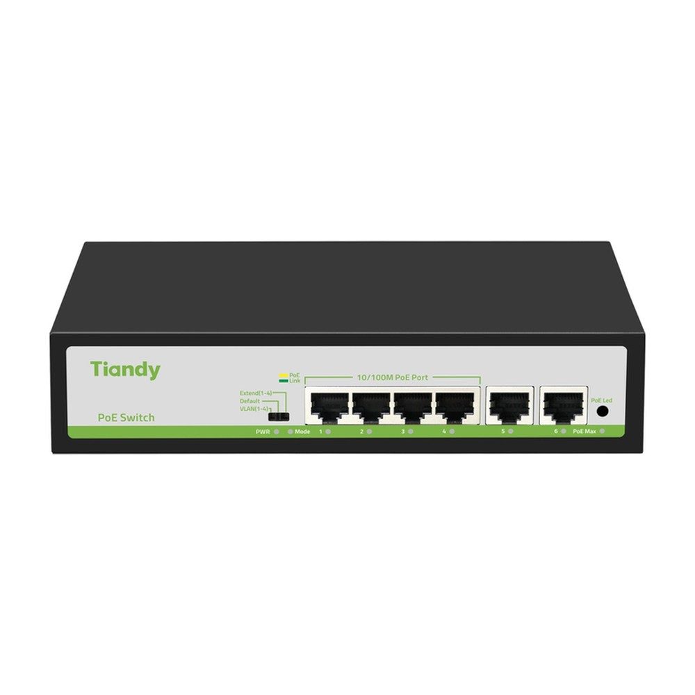 Switch Tiandy PoE TC-P3S06 Spec:F/0420/AT/55