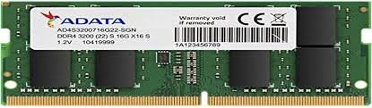 BARETTE MEMOIRE DDR4 16Go ADATA PC FIXE