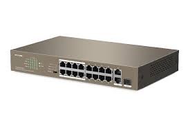 SWITCH IP-COM F1118P-16-150W
16FE+2GE/1SFP Unmanaged Switch With 
 16- Port PoE
