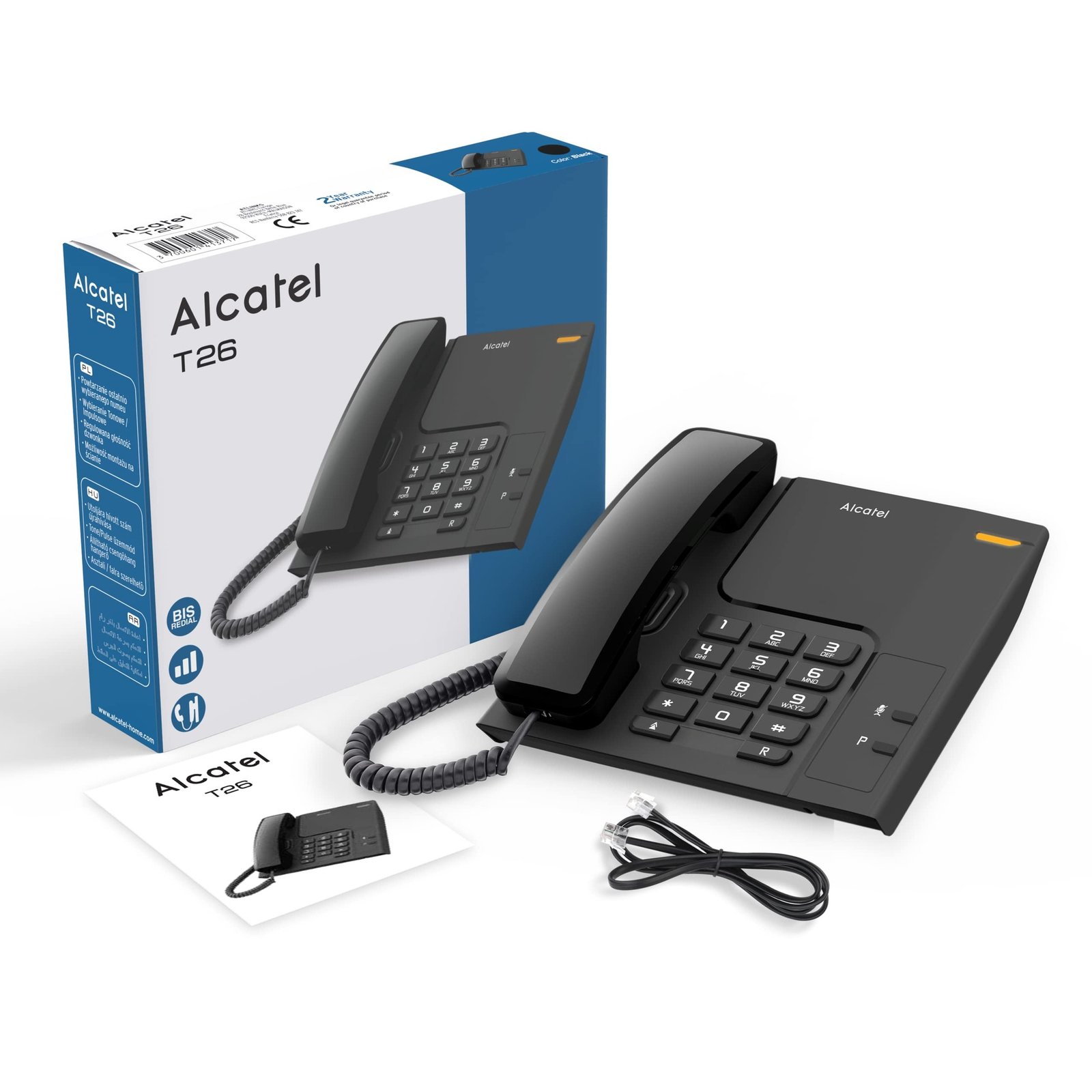 POSTE ALCATEL T26CE BLACK SANS AFFICHEUR