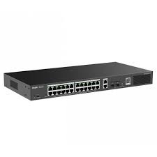 SWITCH RUIJIE RG-ES228GS-P
28-Port Gigabit Managed Switch with 24 PoE+ Ports, 2 RJ45 Ports, 2 SFP Ports