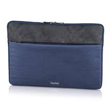 HOUSSE PC PORTABLE TISSU 14" JEAN BLEU