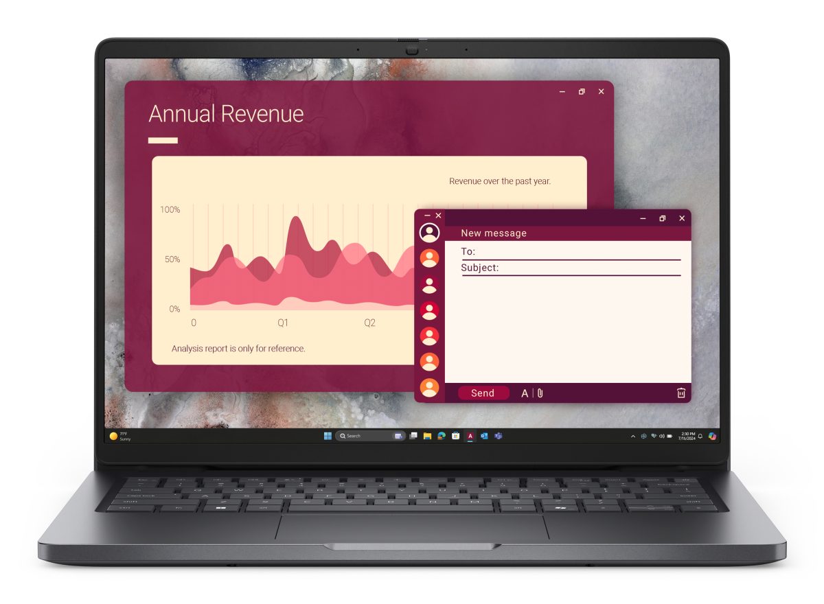 PC Portable Ultra 7 Dell Pro 14 265U 14" 16Go 512Go SSD PC14250