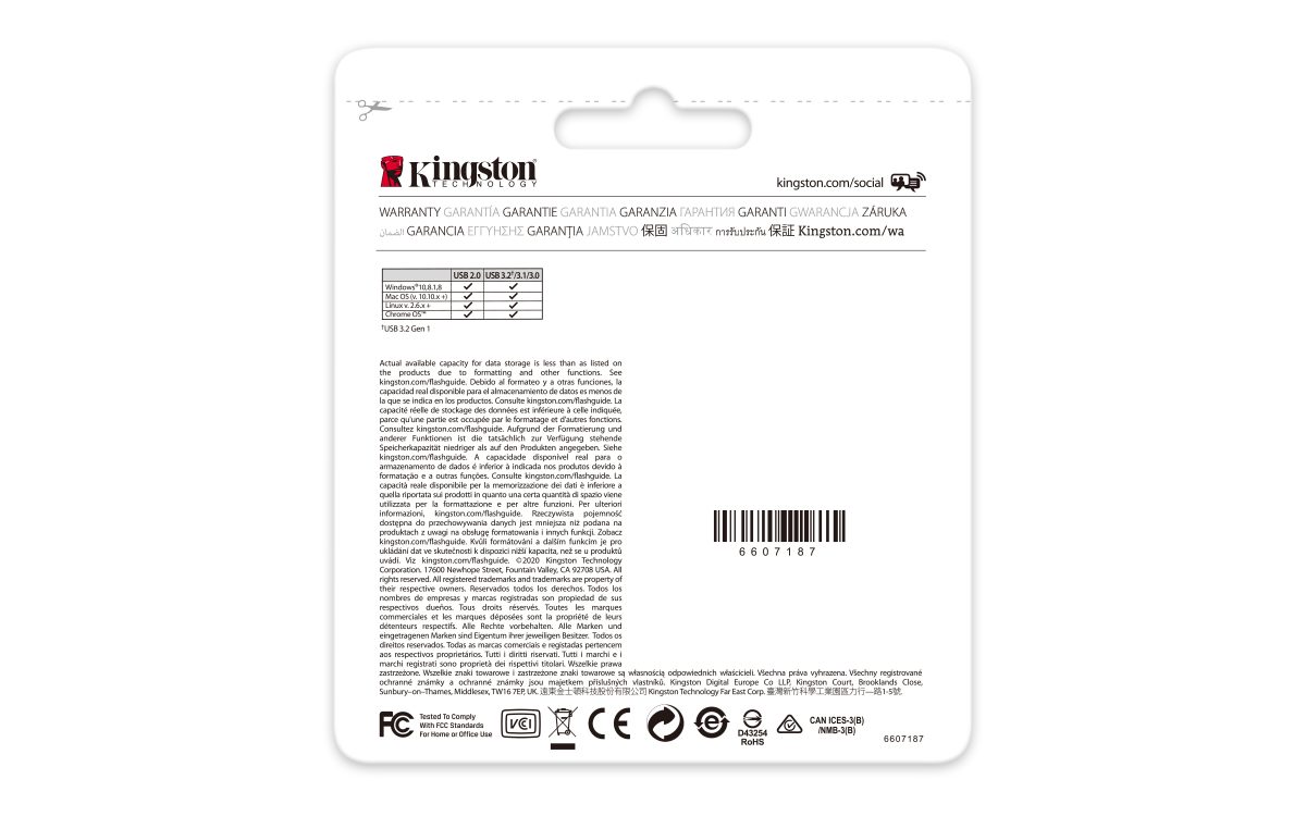 Cle Usb 128Go Kingston 3.2 Plastique (DTX/128GB) — photo 7