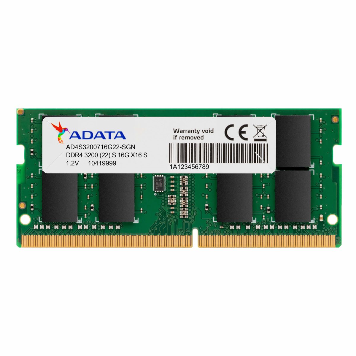 Barette Memoire Adata DDR4 8Go 3200 Pc Portable AD4S32008G22
