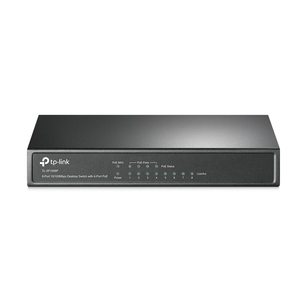 Switch Tp-Link 8 Ports "8-Ports 10/100 + 4-Ports POE TL-SF1008P