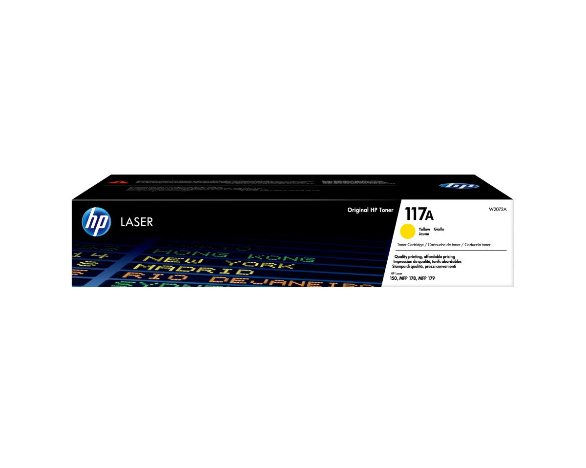 Toner HP 117A W2072A Yellow Adaptable Gladiator SANS PUCE
