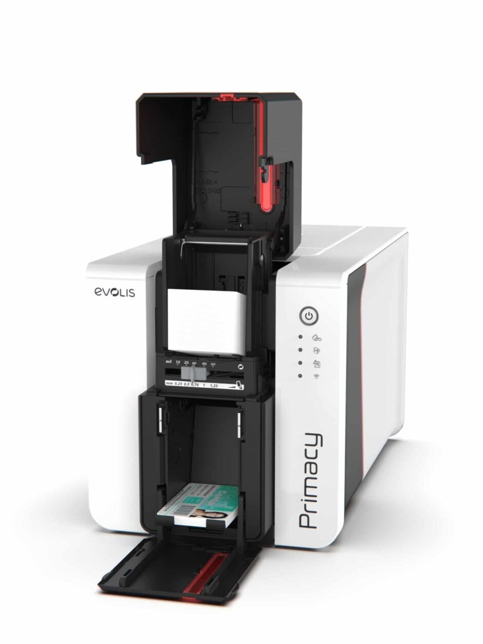 Imprimante Evolis Primacy 2, Duplex, 12 pts/mm (300 dpi), USB, Ethernet