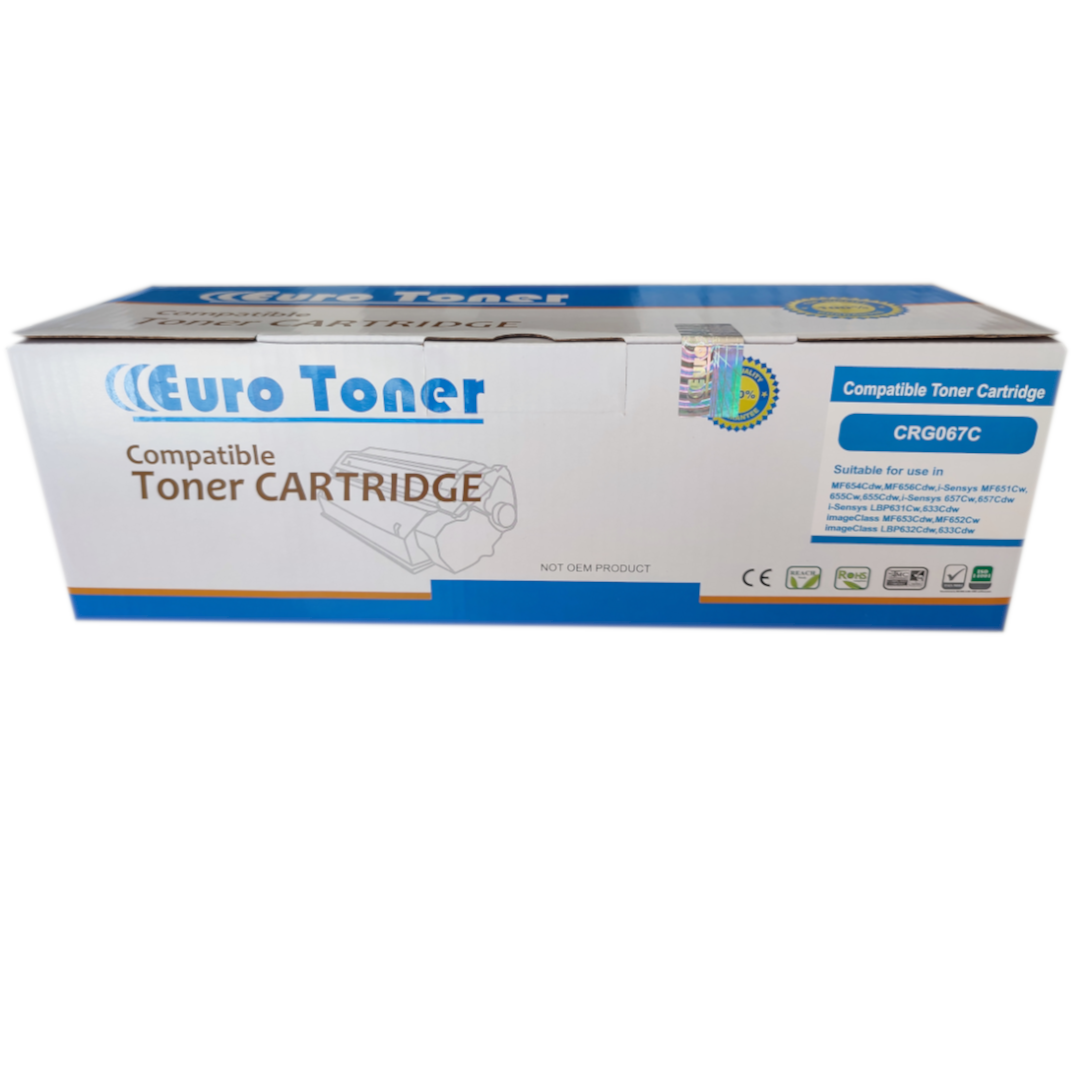 Toner Canon 067 Cyan Adaptable Eurotoner