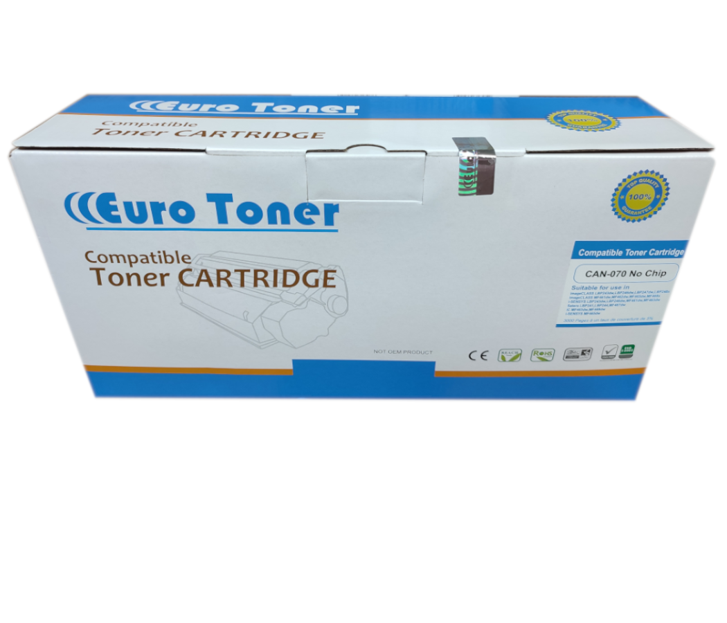 Toner Canon 070 Black Adaptable Eurotoner Sans Puce